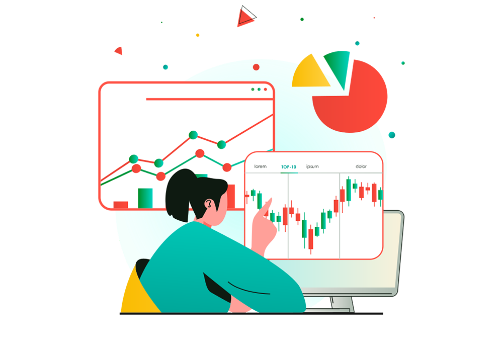 Illustration of market volatility